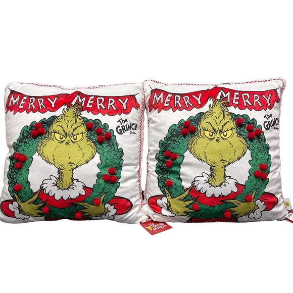 Accents Marlo Lorenz Dr Seuss The Grinch Throw Pillows Poshmark